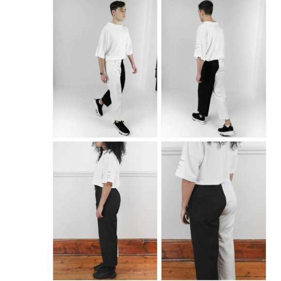 Black and White twill pants - Picture 3 of 5